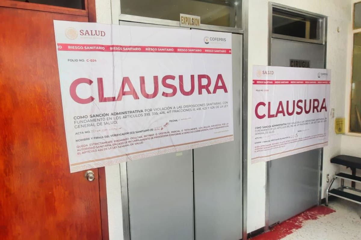 Cofepris clausura 97 establecimientos de servicios de salud: Gobierno de México