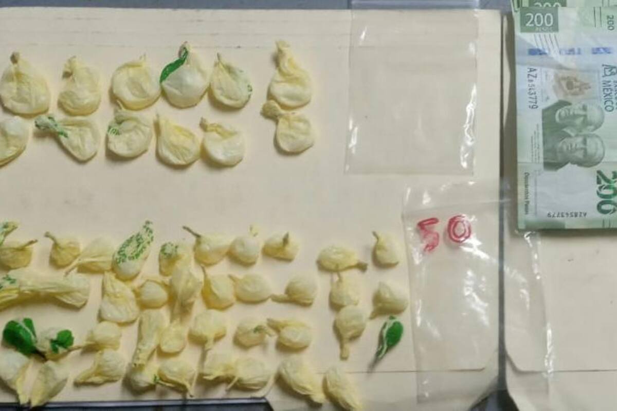 Detienen a "el indio" por posesión de 103 dosis de "cristal"