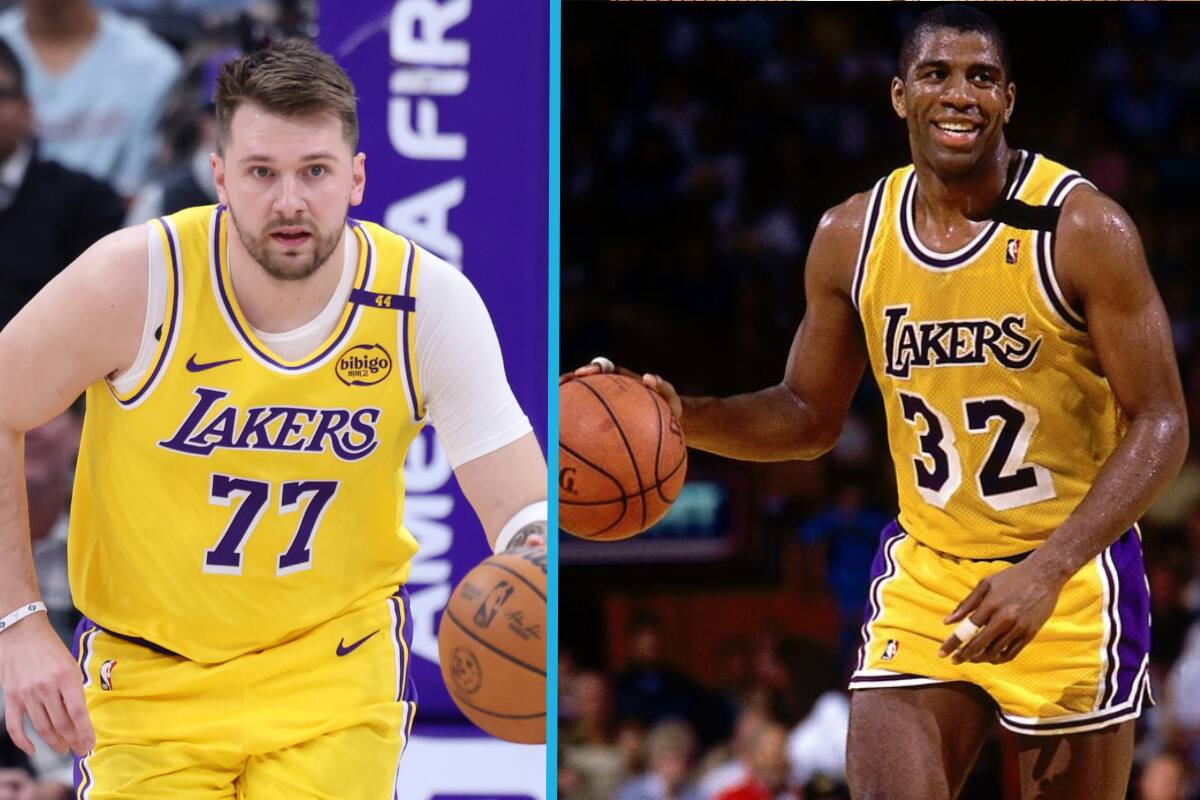 Leyenda de los Lakers compara a Luka Doncic con Magic Johnson
