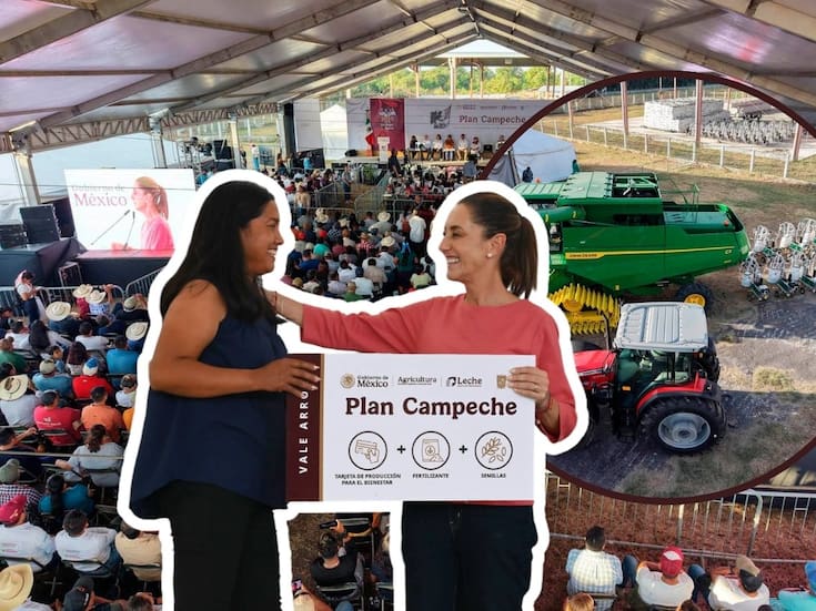 Presidenta Sheinbaum lanza Plan Campeche con inversión histórica para apoyar a pequeños productores y reactivar la economía rural del estado