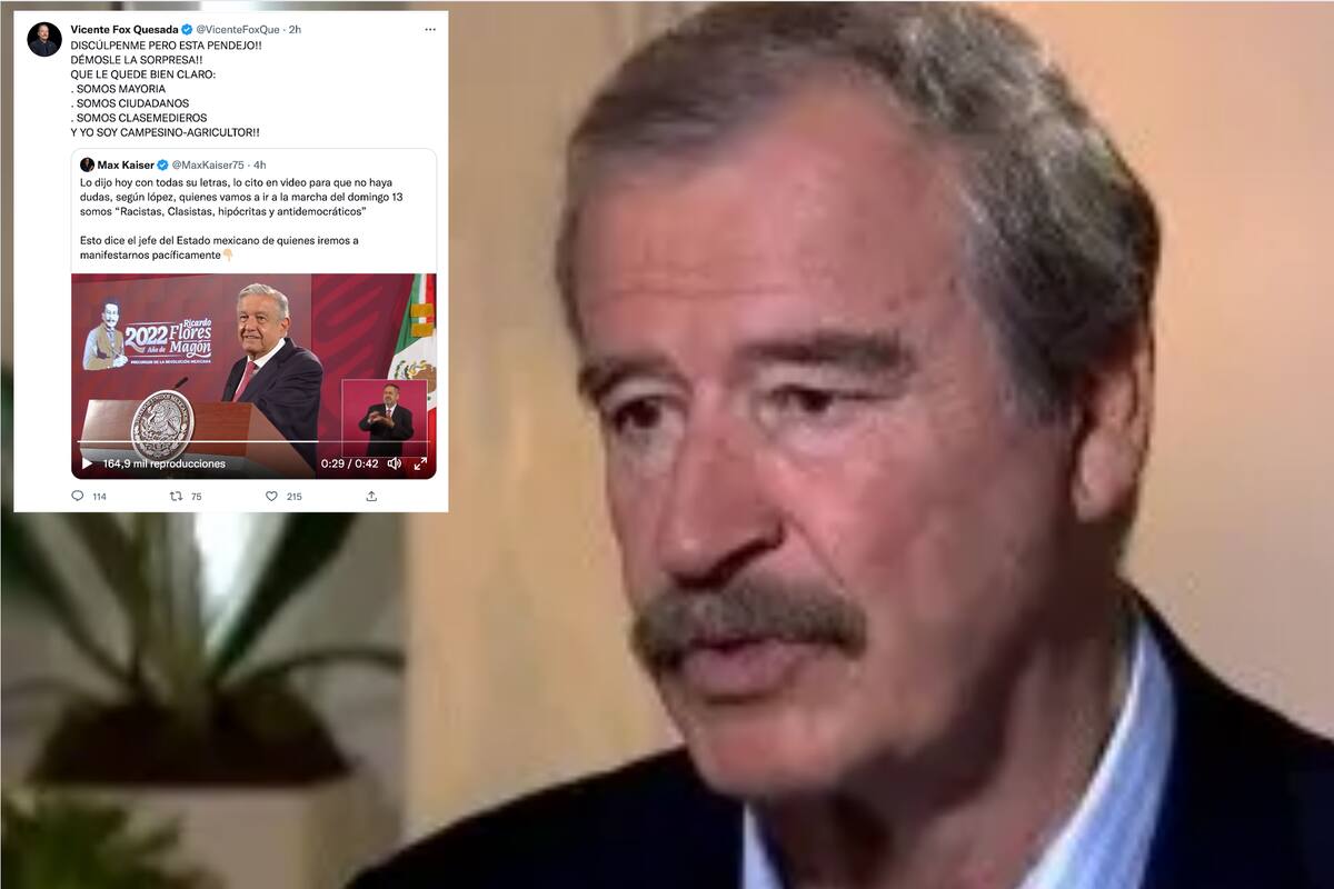 Vicente Fox lanza fuerte insulto contra AMLO