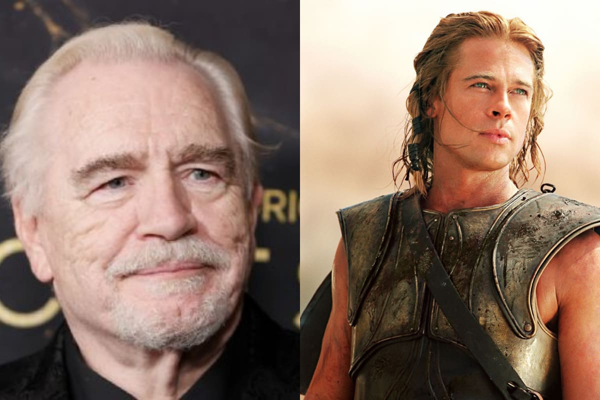 "Soy heterosexual, pero...": Brian Cox se asombra por la belleza de Brad Pitt en 'Troya'