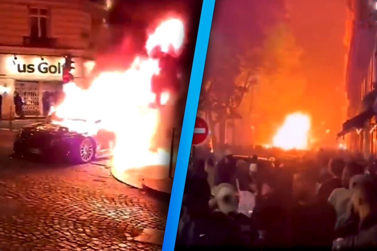 ¡Descontrol! París vive caos y violencia tras la clasificación del PSG a la final de la Champions League