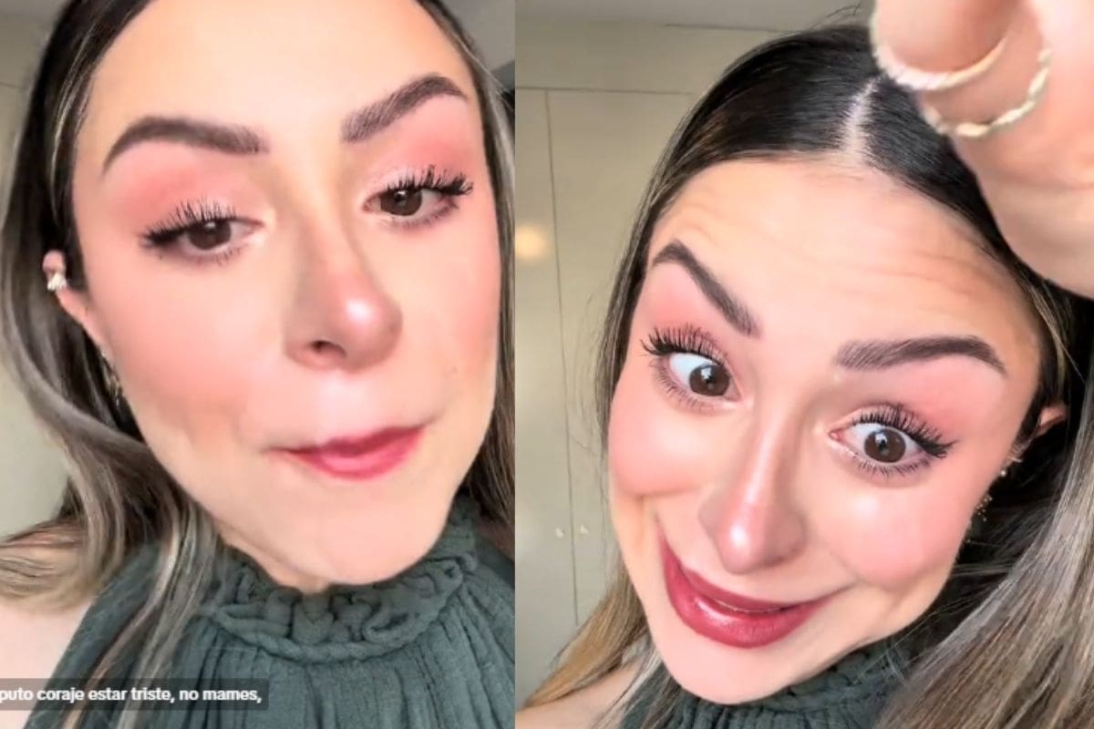 “¡Qué coraje estar triste!”: Mujer se queja porque tendrá que volver a maquillarse