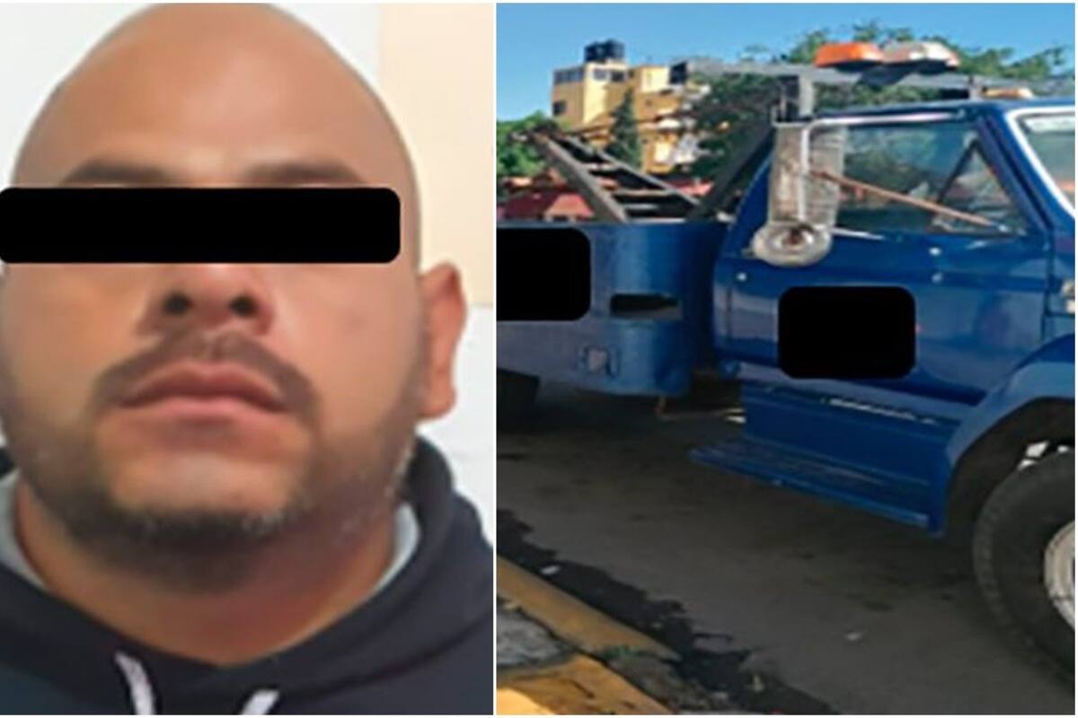 Detienen a hombre que robaba autos con una grúa en Nezahualcóyotl