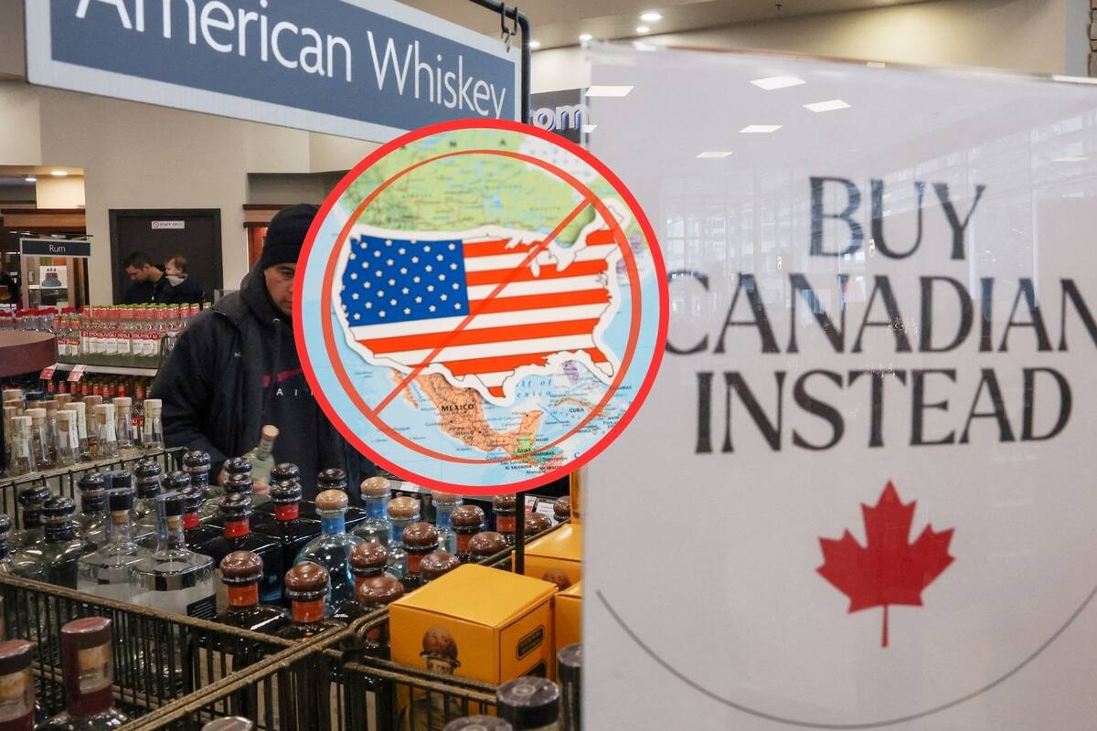 Canadienses cancelan viajes a EU y prohíben el alcohol estadounidense ante aranceles de Trump