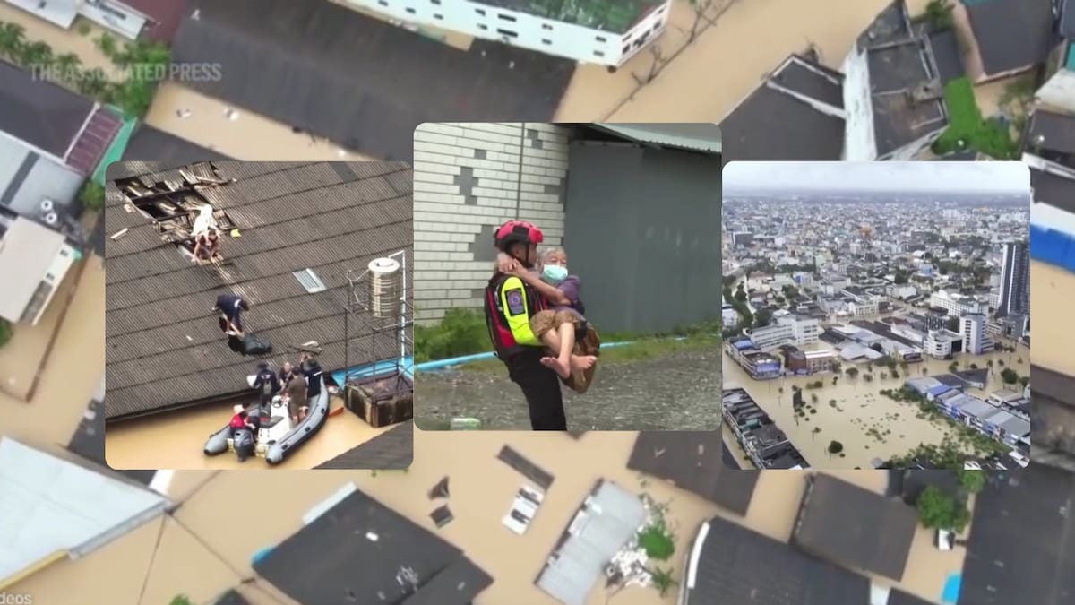 Inundaciones en el sur de Tailandia dejan 33 personas fallecidas y millones de afectados, según autoridades locales