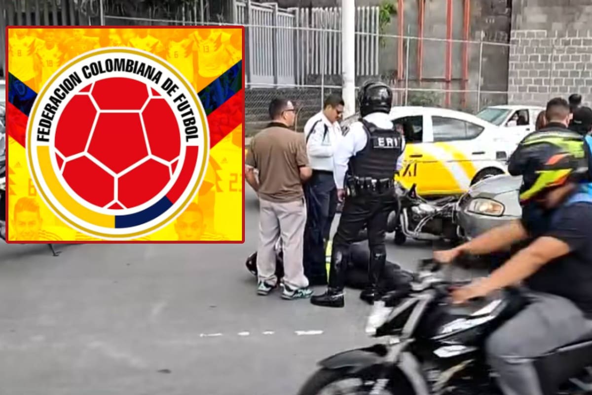 Policía vial resulta lesionado al ser atropellado durante operativo por convoy de la Selección de Colombia en Guadalajara