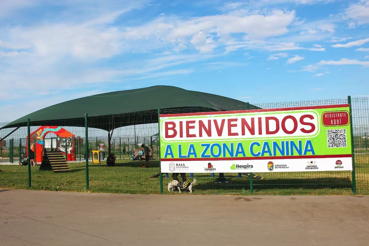 Preparan Zona Canina para finales de año en el Bosque de la Ciudad en Mexicali