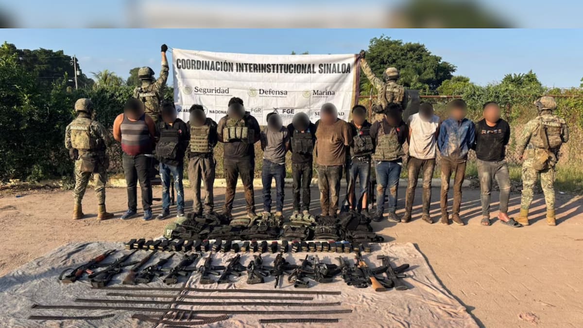 Sicarios de Los Mayos atacan a marinos en Navolato: 13 detenidos y arsenal asegurado