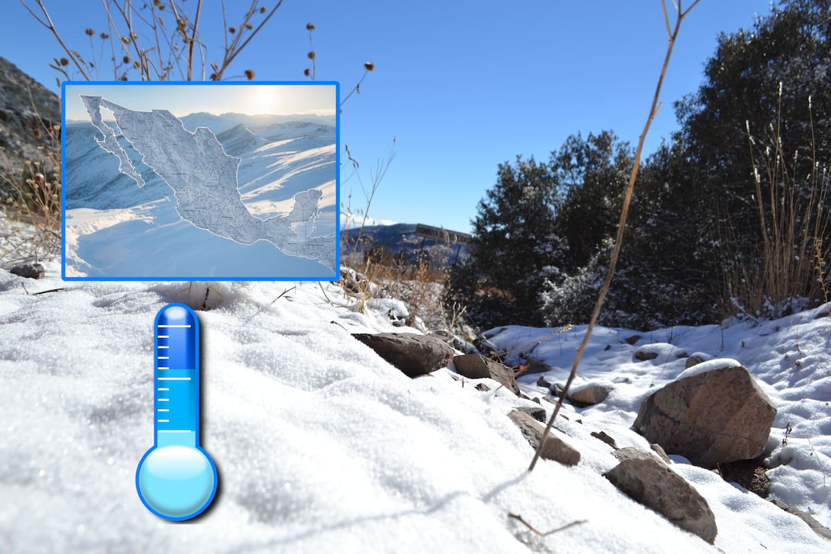 Servicio Meteorológico Nacional alerta de mínimas congelantes de -15 grados para varios estados