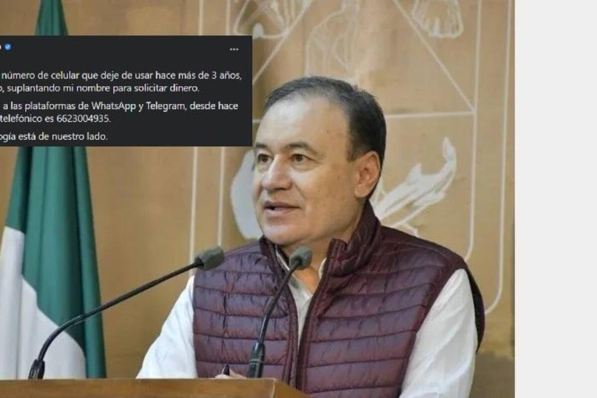 Gobernador Alfonso Durazo señala que piden dinero a su nombre con número que dejó de usar hace años