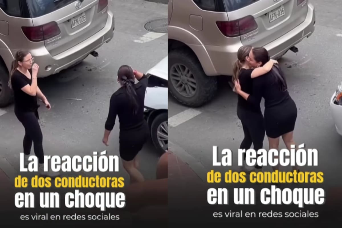 Sorprendente: mujeres chocan, pero en lugar de pelear se abrazan y se vuelven virales