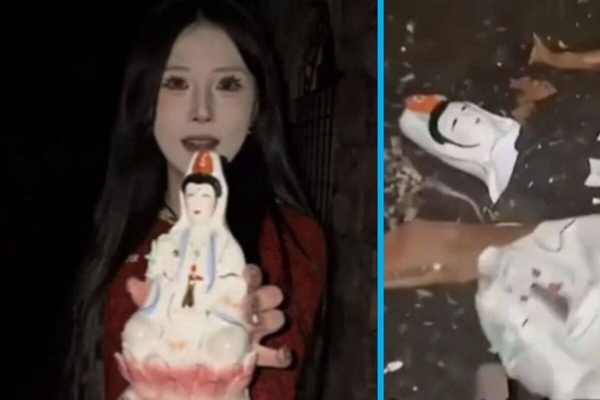 Impacta muerte de influencer paranormal que destruyó estatua “maldita”; usuarios dicen “karma”