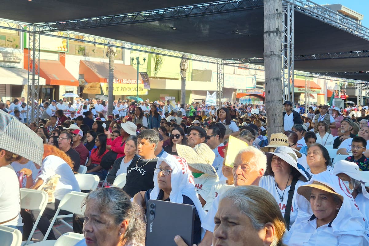 Asistentes comparten reacciones tras acto de Claudia Sheinbaum en Tijuana