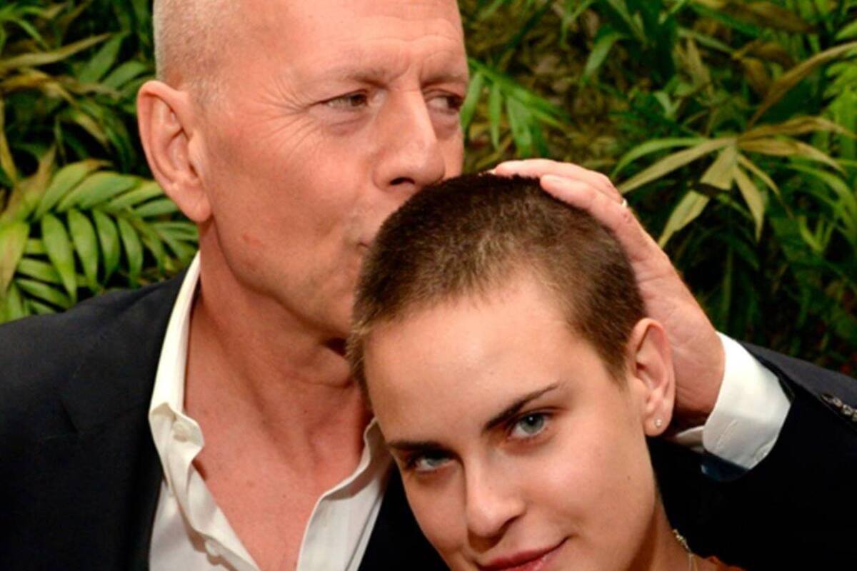 Bruce Willis le rapa el pelo a su hija Tallulah