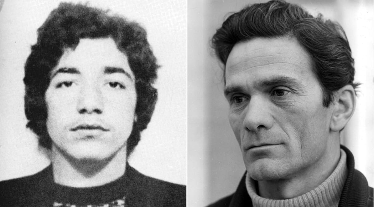 Giuseppe Pelosi y Pier Paolo Pasolini./Foto: TVN 24.
