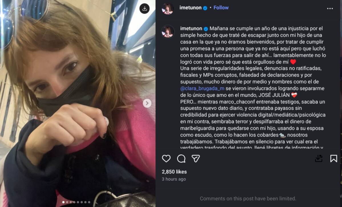 Imelda Tuñón comparte mensaje en redes sociales a un año de su disputa legal con Maribel Guardia | Instagram @imeldatunon