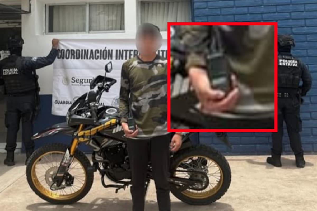 Cae presunto halcón en Culiacán; viajaba en moto robada y portaba radio con frecuencia de vigilancia policial
