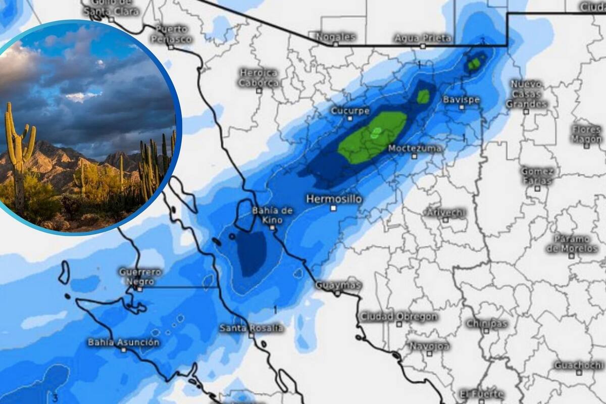 Frente frío número 2 traerá lloviznas y descenso de temperaturas en el norte y centro de Sonora
