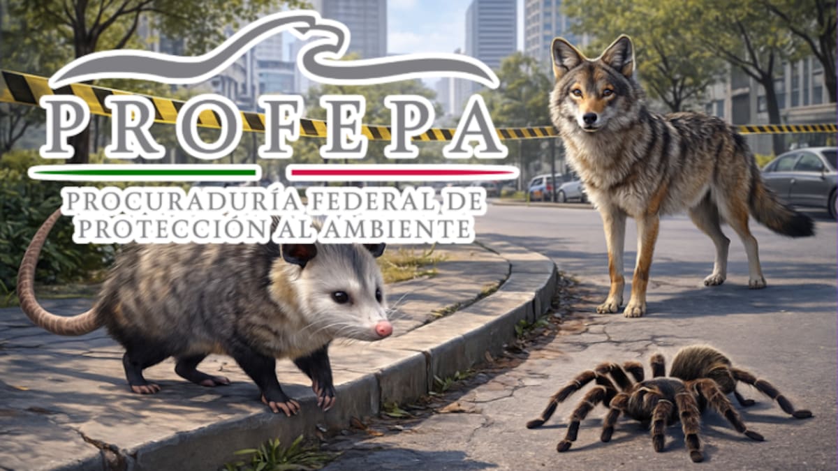 Campaña “Vecinos silvestres” alerta: tlacuaches, coyotes y tarántulas en zonas urbanas no son amenaza, pero su captura ilegal abre la puerta a desequilibrios y sanciones ambientales