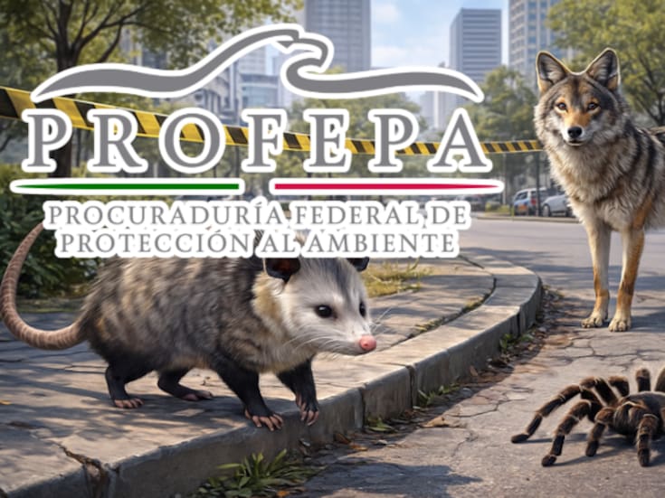 Campaña “Vecinos silvestres” alerta: tlacuaches, coyotes y tarántulas en zonas urbanas no son amenaza, pero su captura ilegal abre la puerta a desequilibrios y sanciones ambientales