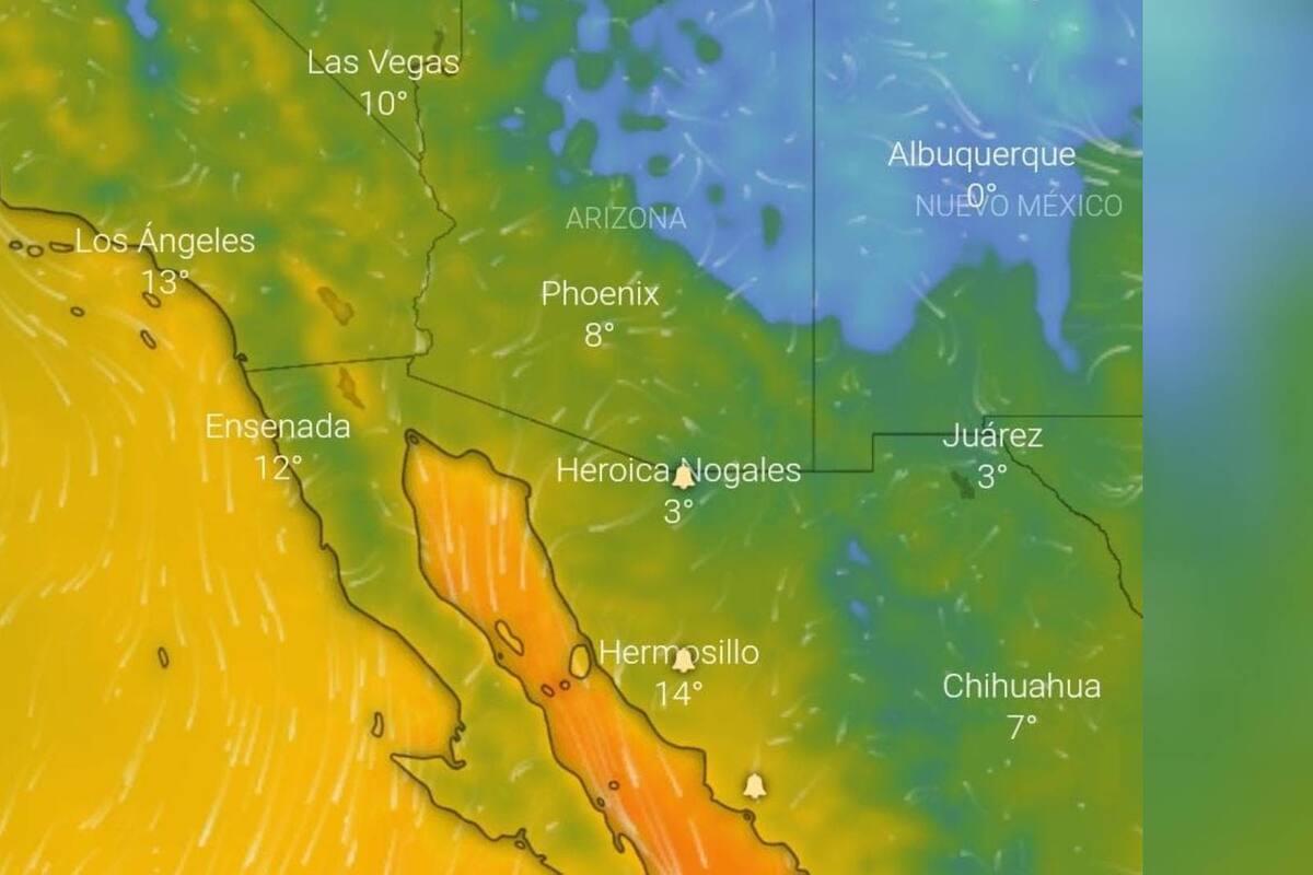 Clima en Sonora: Se esperan lluvias y fuertes vientos para las zonas altas del Estado