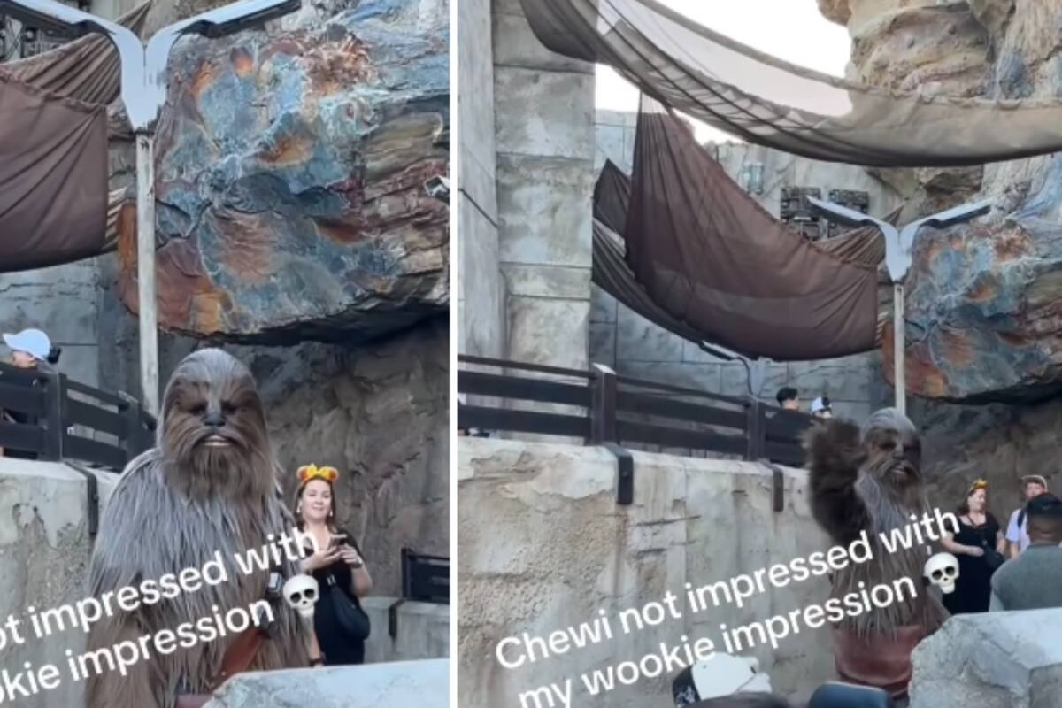 “No impresioné a Chewie con mi rugido”: Hombre causa decepción a Chewbacca después de intentar imitar su famoso sonido frente a él en Disney