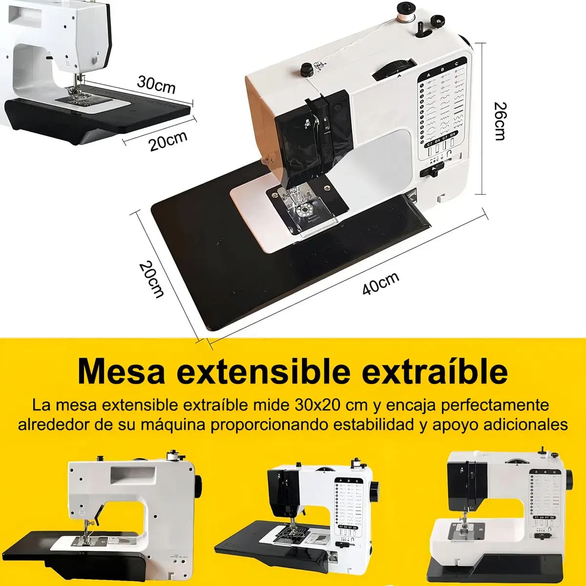 Máquina de coser portátil de 38 puntadas electrónicas | Mercado Libre