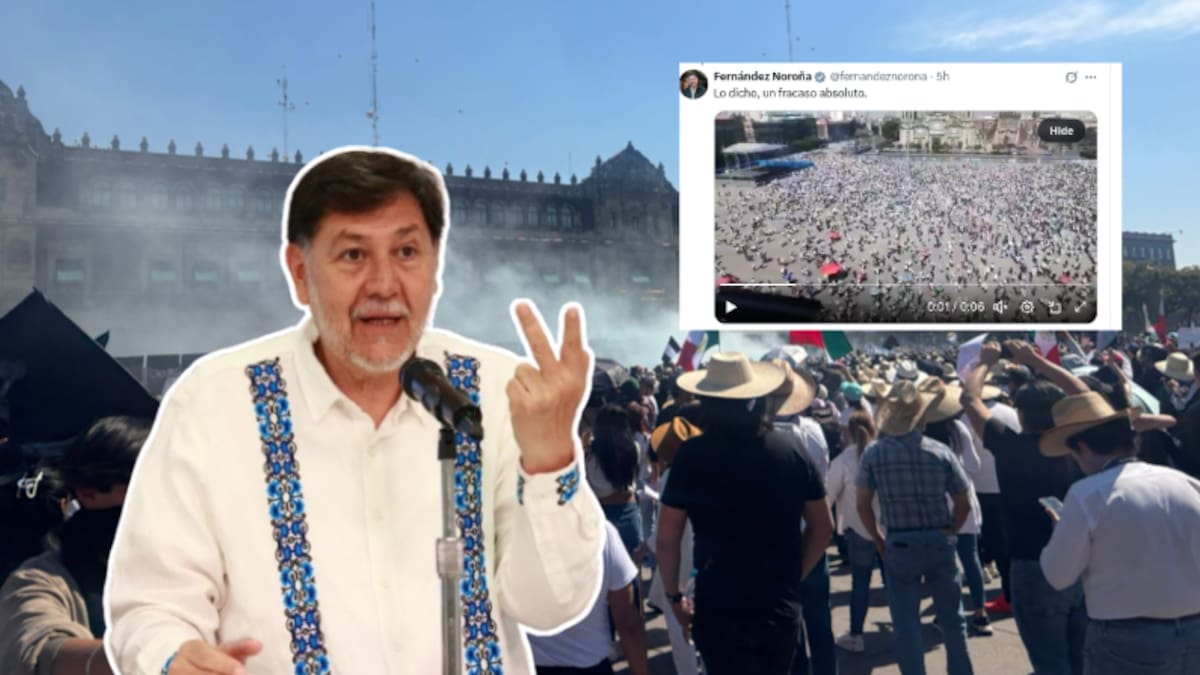 Fernández Noroña califica de “fracaso absoluto” la marcha en el Zócalo mientras que enfrentamientos dejan al menos 40 policías lesionados