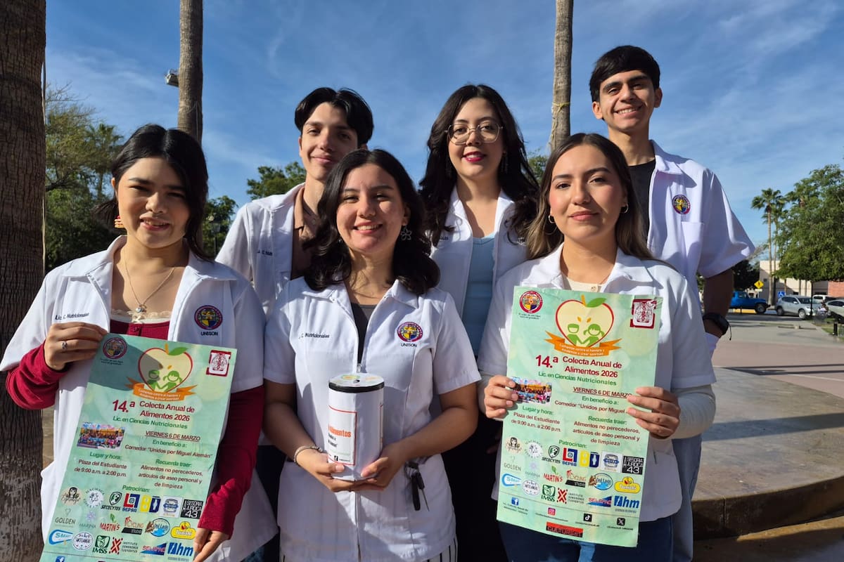 Convocan estudiantes de la Unison a la 14 Colecta Anual de Alimentos para ayudar a niños en necesidad