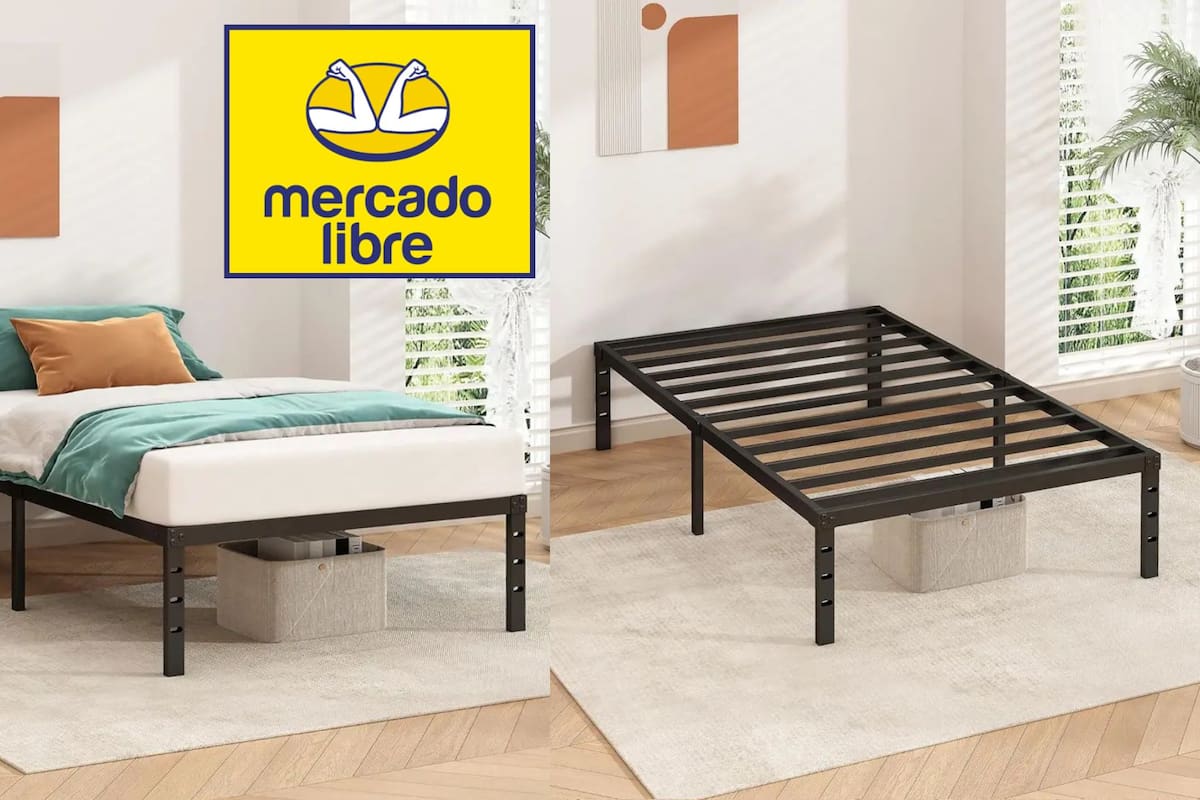 Con un 39% de descuento, la base de cama plegable Resee baja a 896 pesos en Mercado Libre, ofreciendo una estructura reforzada que soporta hasta 300 kilos de peso