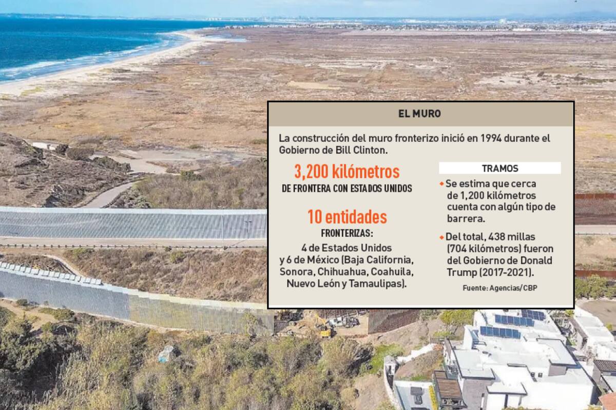 Añadirá EU más de 10 km a su muro fronterizo con México