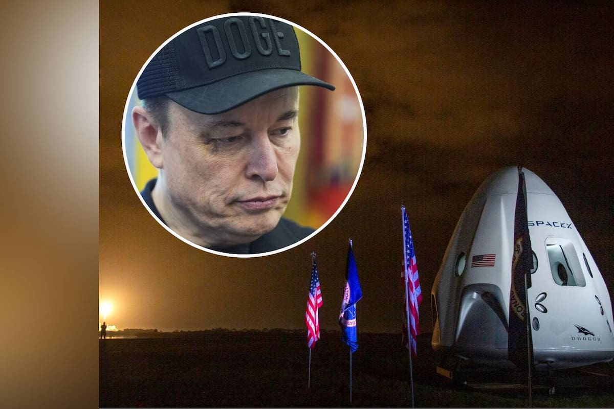 Elon Musk amenaza a la NASA con desmantelar cápsula clave para enlazar con la Estación Espacial, ¿Qué es Dragón de Space X?