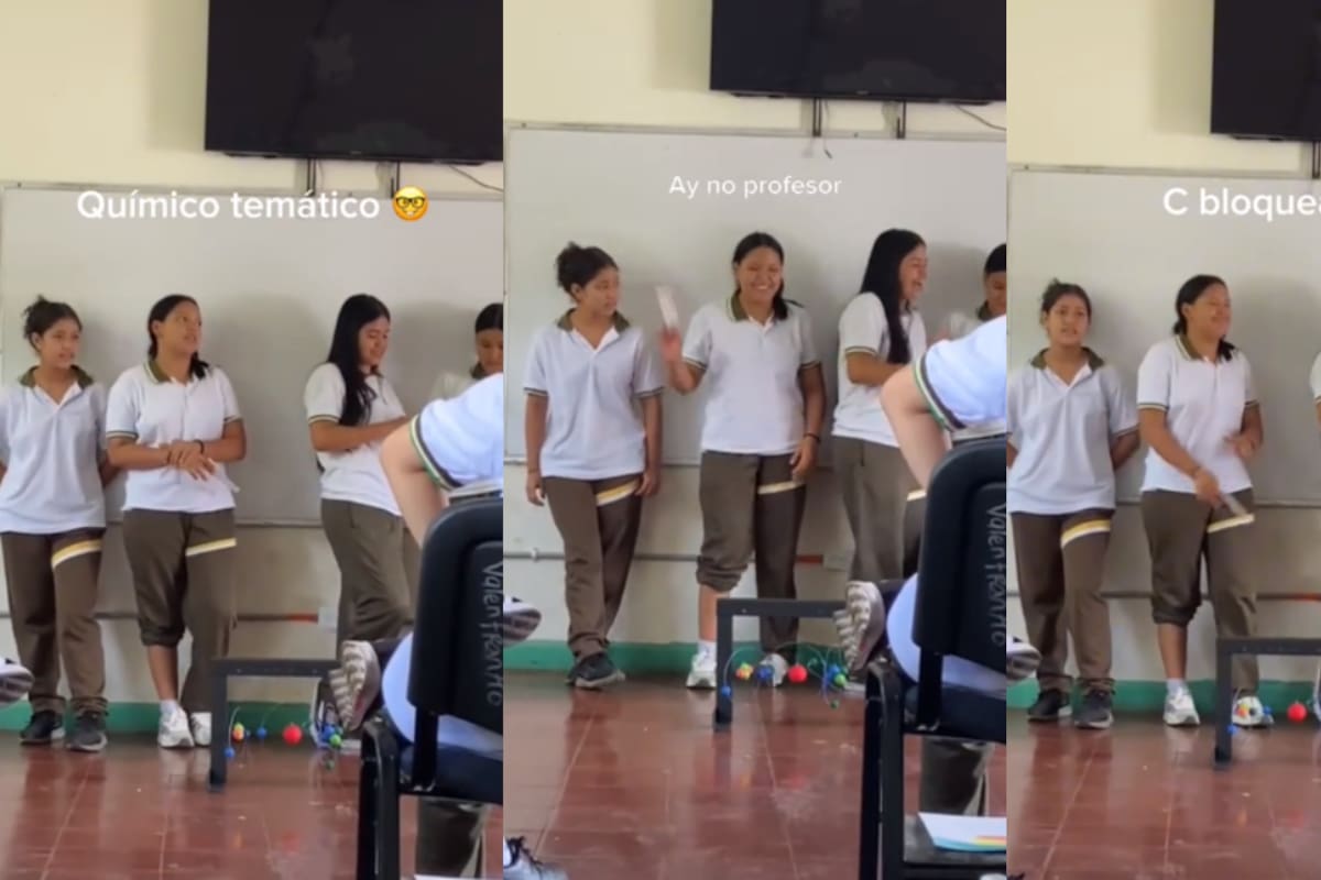 VIDEO: esta alumna se vuelve viral en TikTok por tener dificultades al exponer enfrente de su salón