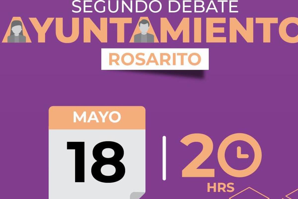 Segundo debate de candidatos a la alcaldía de Rosarito a las 20:00 horas