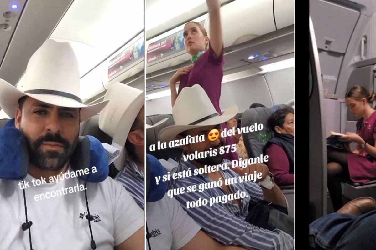 VIRAL: Hombre se enamora de azafata durante un vuelo en México y pide ayuda para encontrarla