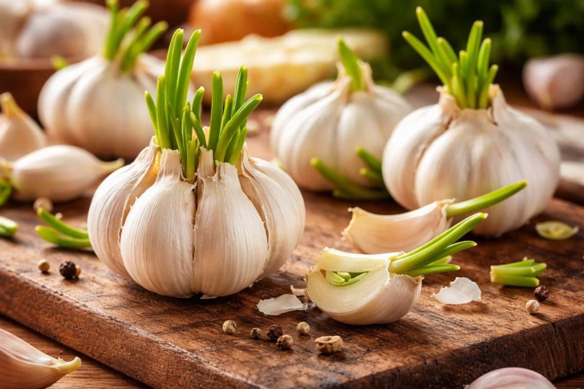 Comer ajos con brotes verdes es totalmente seguro para la salud según expertos culinarios pero sí provoca que tengan un sabor más amargo y picante en tus platillos ¿Cómo evitar que salgan?