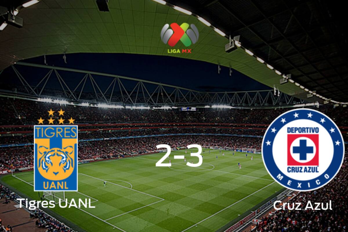 Cruz Azul se lleva los tres puntos frente a Tigres UANL (3-2)