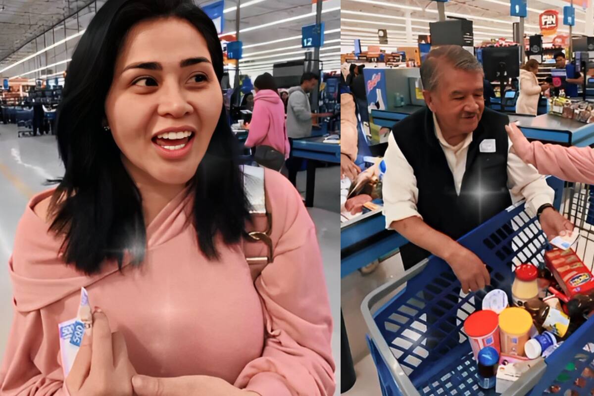 Gomita sorprende al regalar dinero a un adulto mayor en supermercado