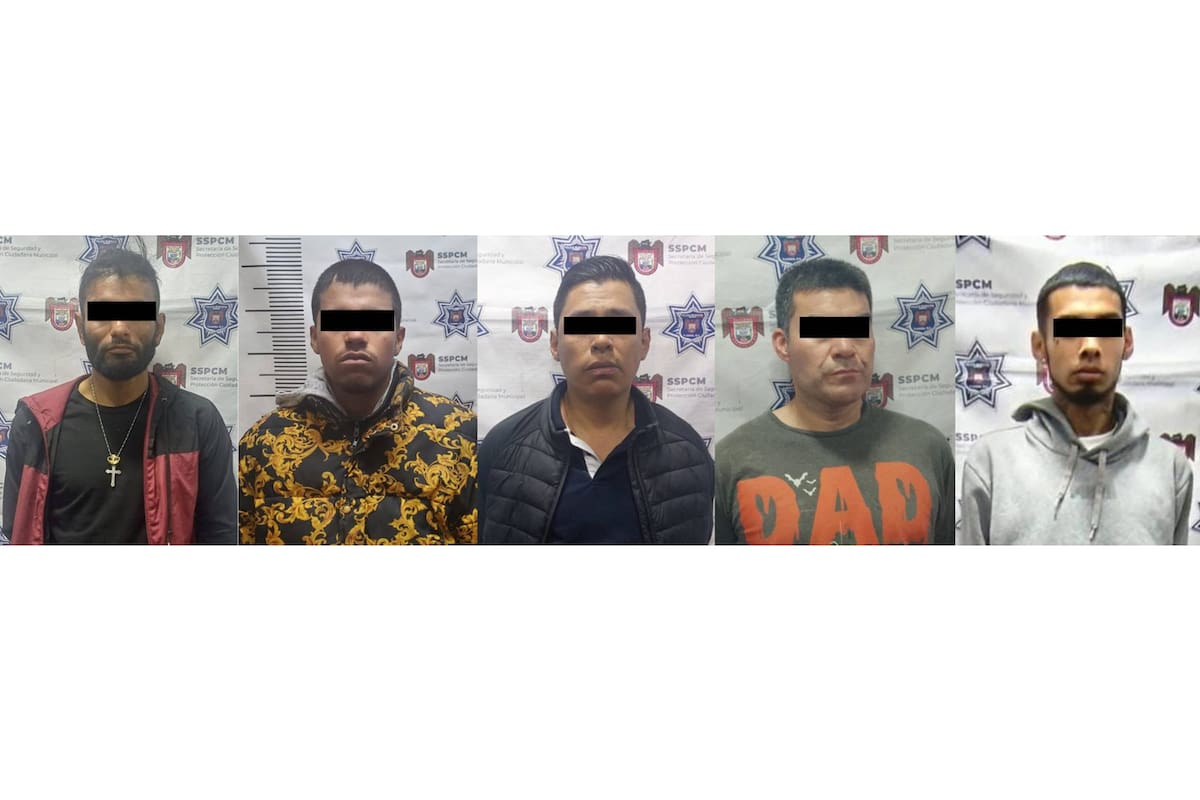 Captura la Sspcm a cinco fugitivos por diversos delitos