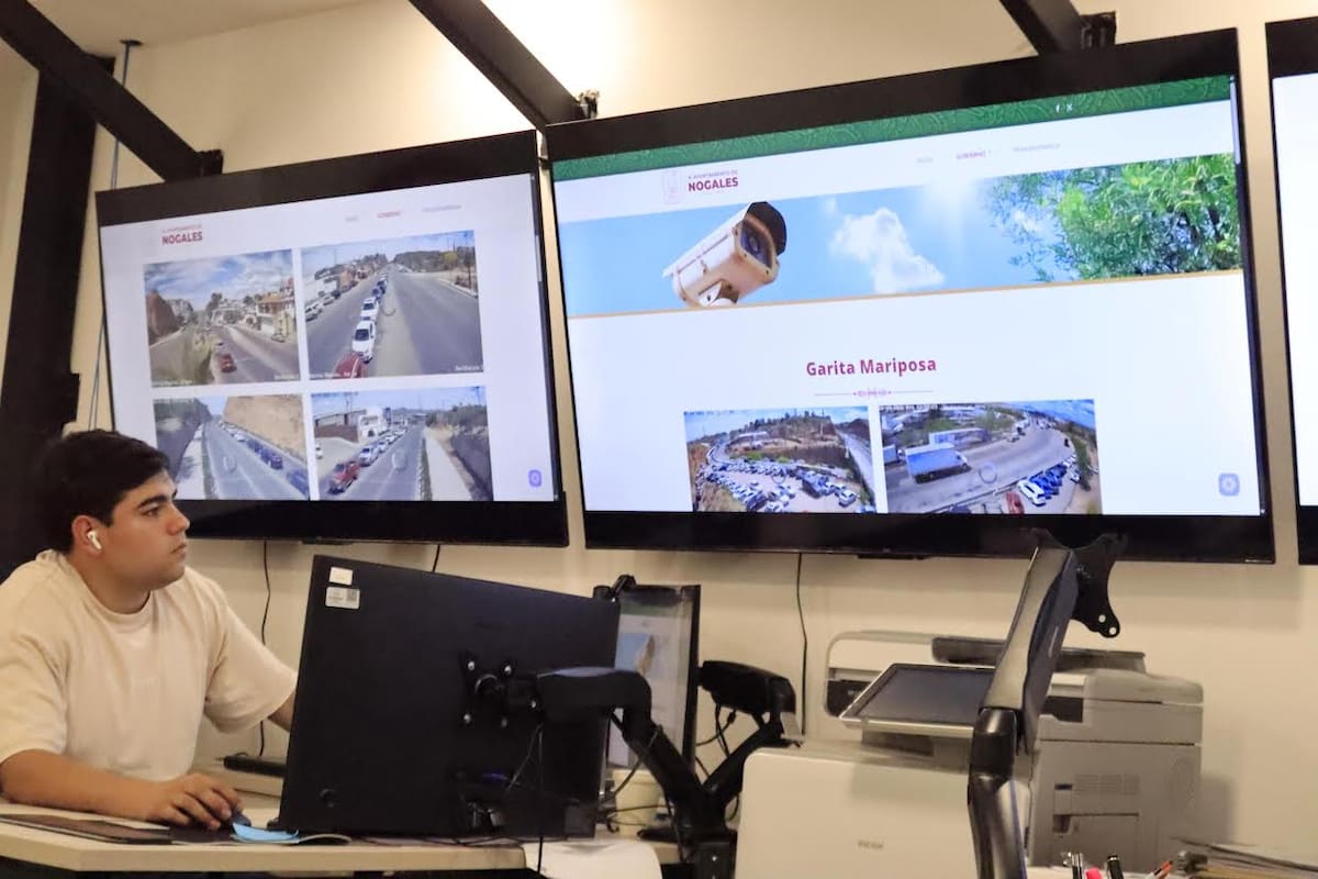 Instalan cámaras en garita Mariposa de Nogales: consulta tráfico en tiempo real y evita filas