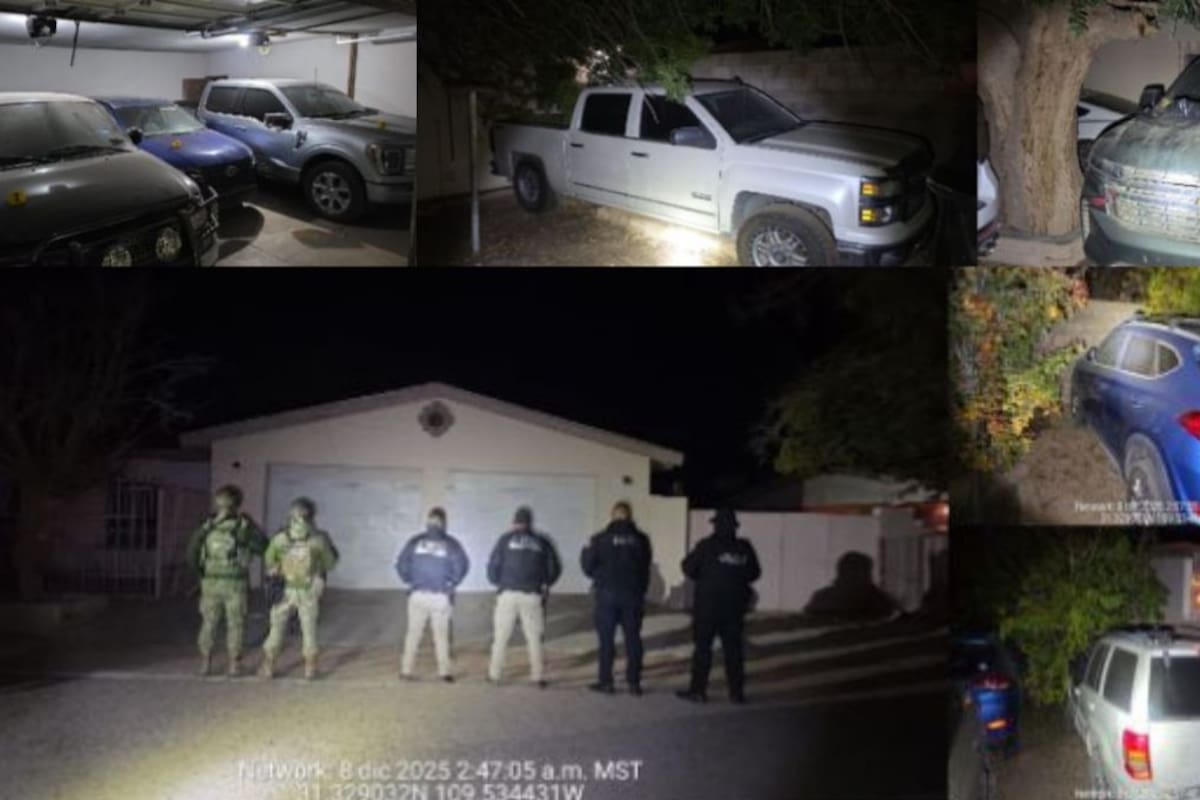 Aseguran 24 vehículos en Agua Prieta