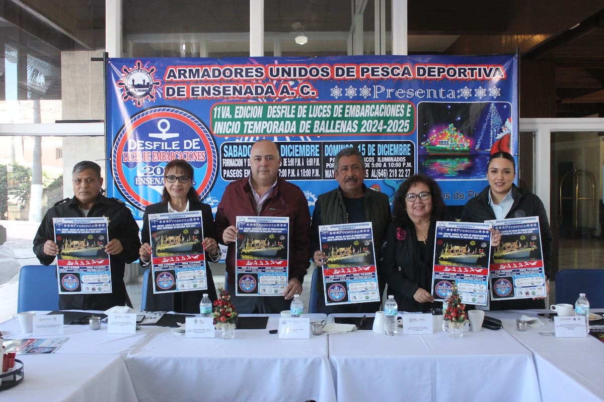 Anuncian desfile de embarcaciones iluminadas y avistamiento de la ballena gris