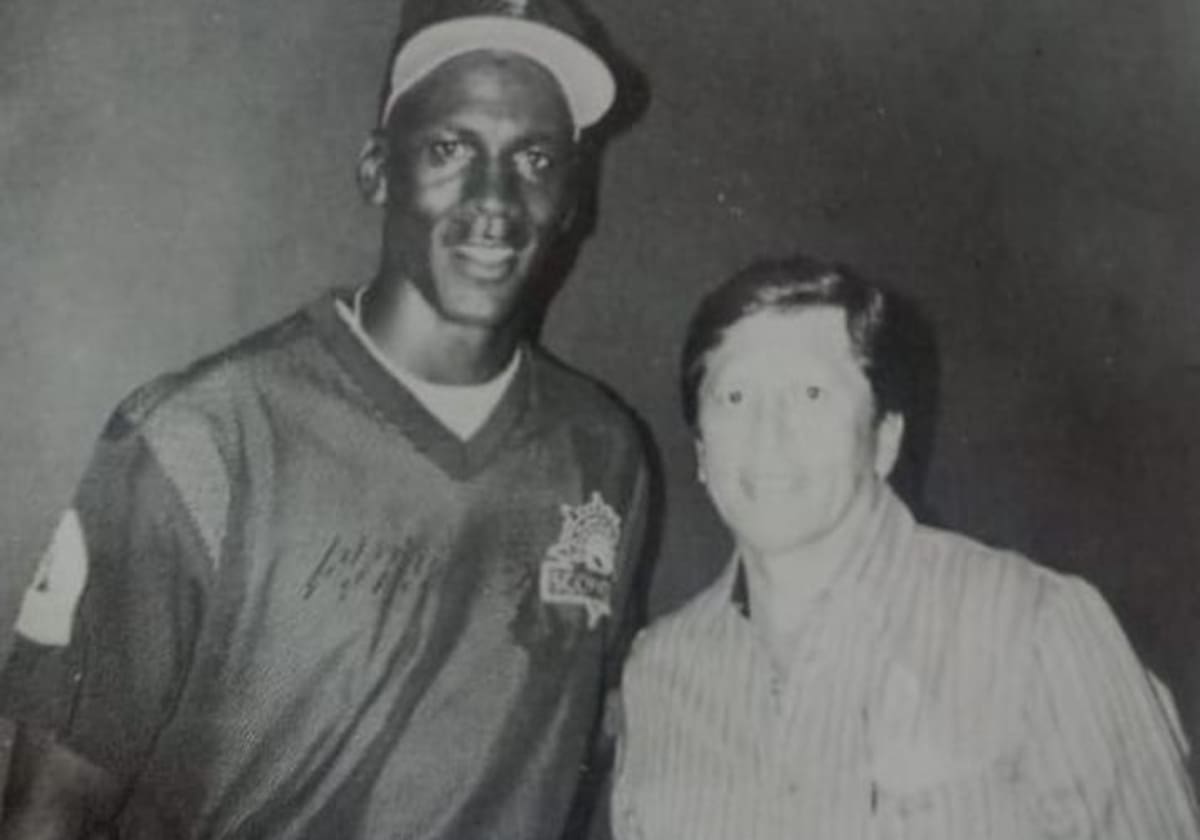 Michael Jordan junto a Raúl Cano en Arizona. (Foto: Redes sociales)