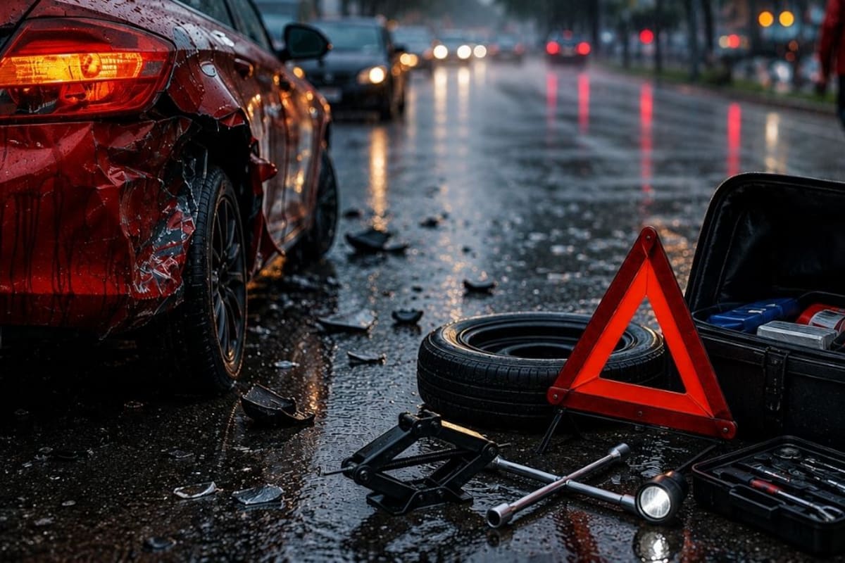Especialistas advierten sobre el aumento de accidentes viales por tormentas en México y explican cuáles son los seis elementos que debes revisar en tu auto durante esta época del año para circular con total seguridad