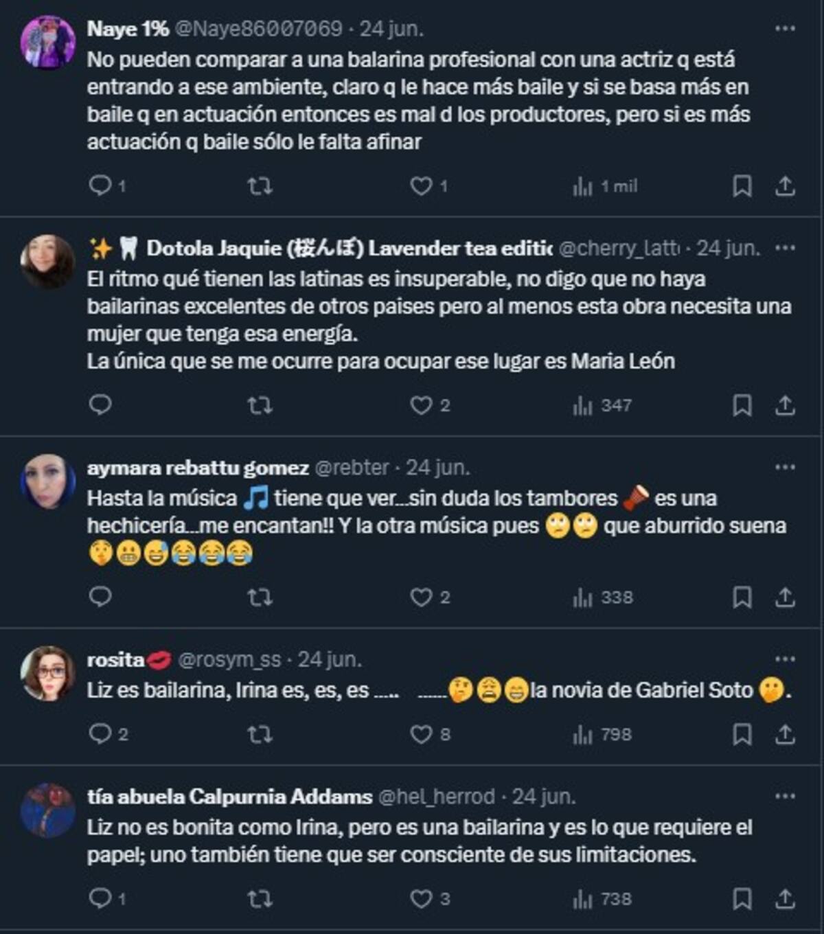 Comparan a Lis Vega e Irina Baeva / Redes Scoiales @TuTiaSandra