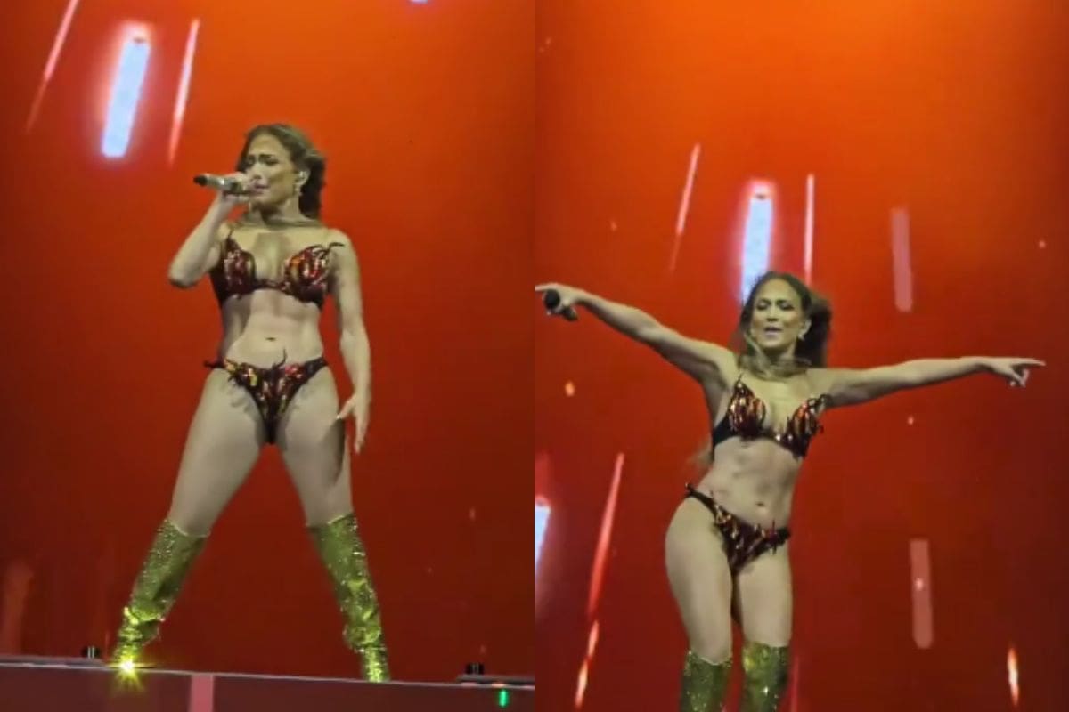 Jennifer López enfrenta críticas por usar un diminuto vestuario a sus 56 años “Ya no es 1999”