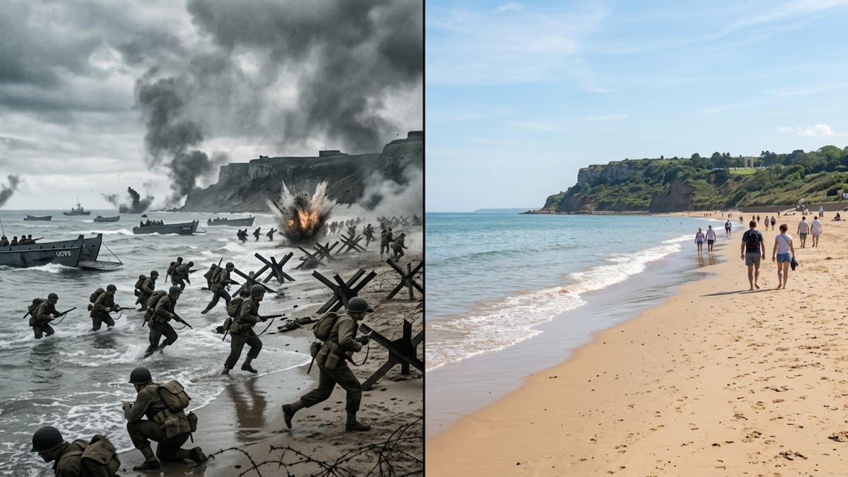Han pasado 82 años desde el histórico desembarco de Normandía y los científicos descubrieron que la arena de la playa de Omaha todavía mantiene un cuatro por ciento de metralla pura enterrada bajo los pies de los turistas