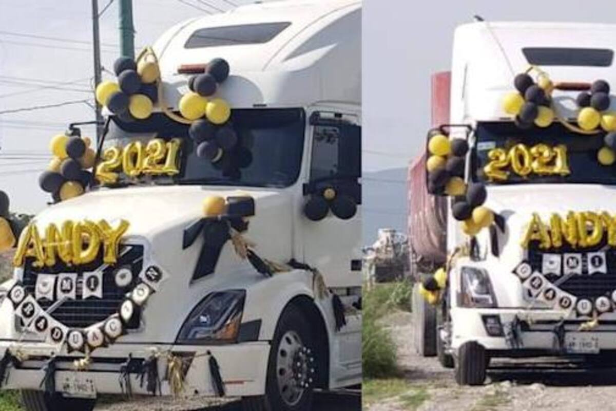 Decora tráiler para la caravana de graduación de su hija